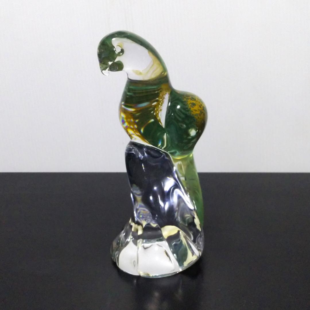 Marcolin Art Crystal マルコリン・アート・クリスタル 鳥 緑