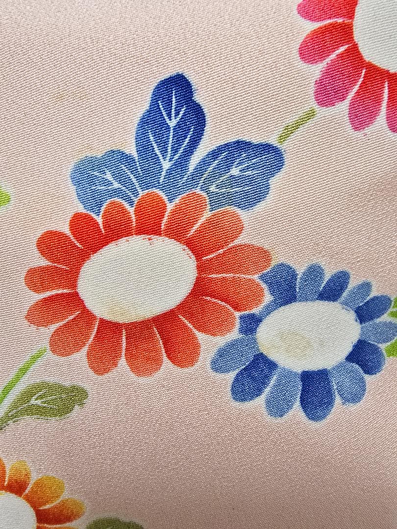 七五三　小さめ7歳~　正絹　着物　セット　女の子 *c80