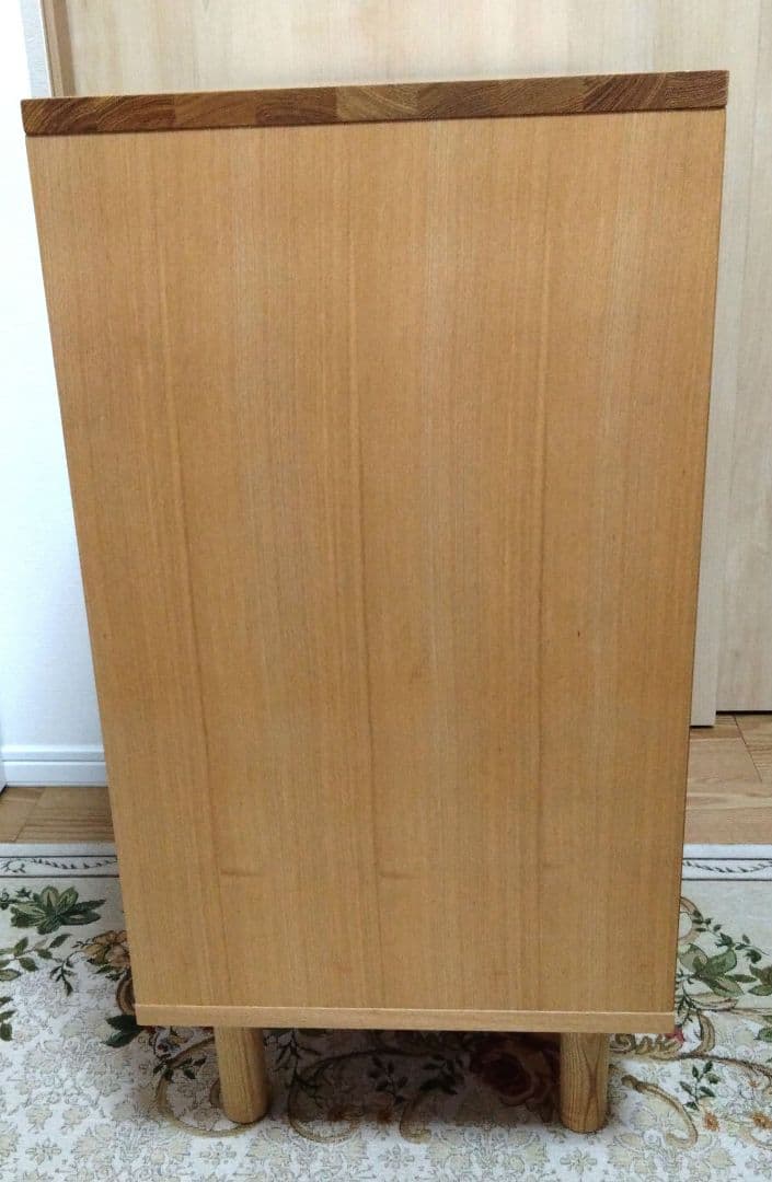 美品 棚 本棚 カリモク系ハイデザイン サイドボード キャビネット