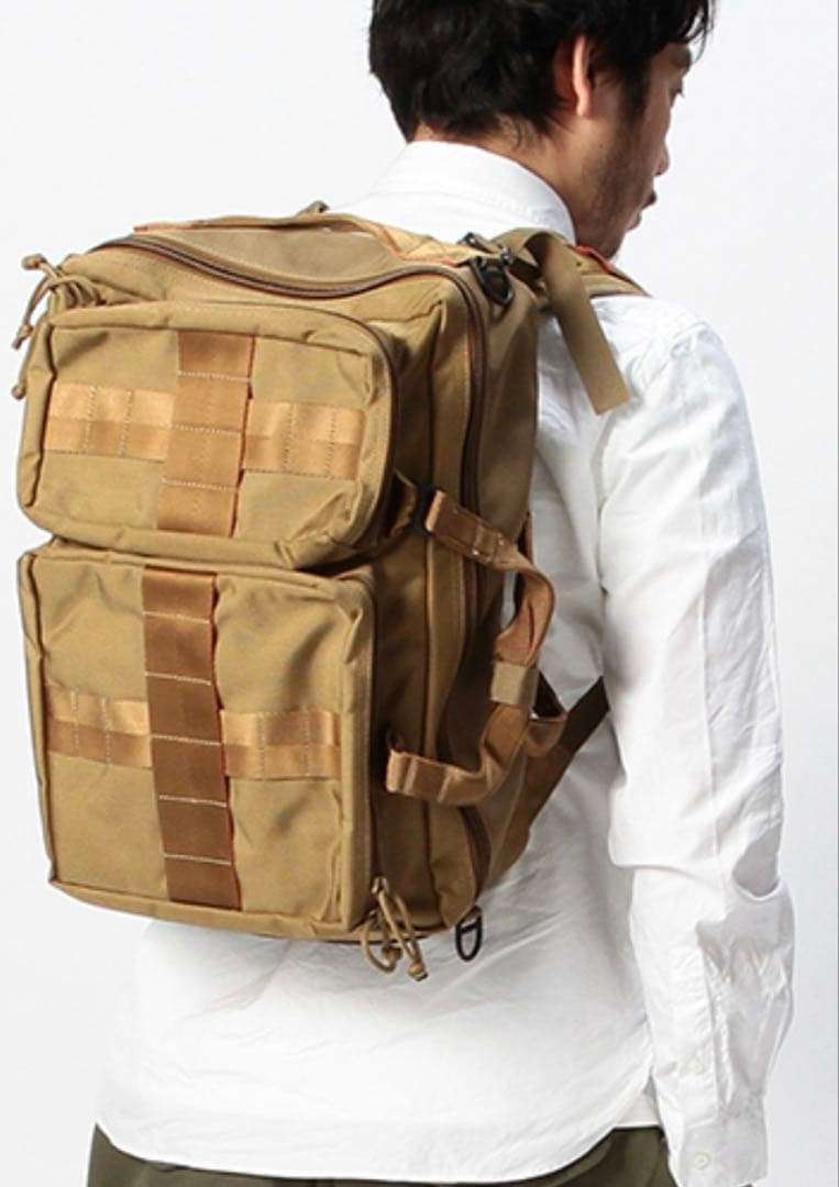 BRIEFING × BEAMS PLUS 別注 3WAY BAG コヨーテ