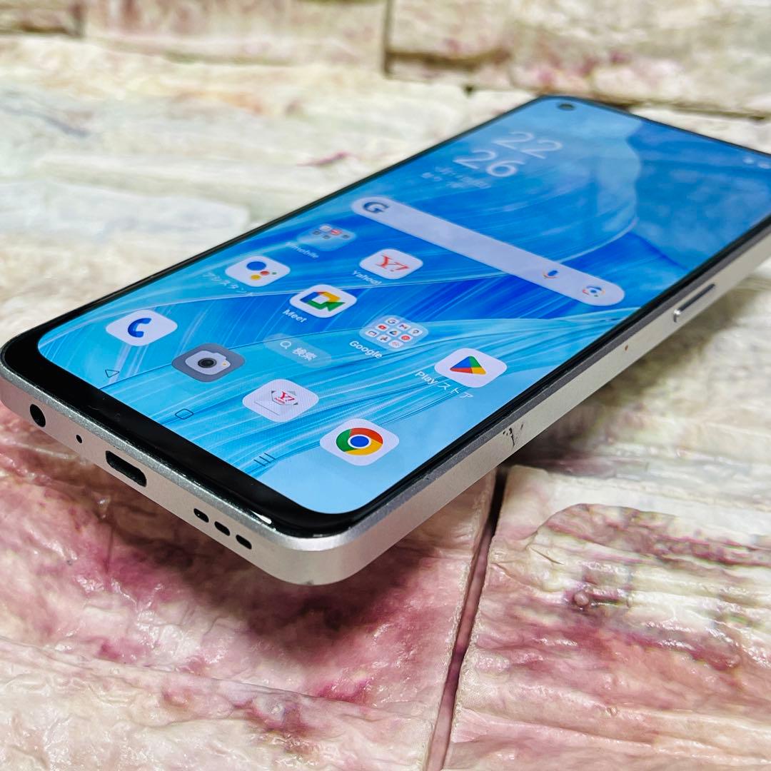 SIMフリー OPPO Reno9 A 128GB ムーンホワイト 電池良好