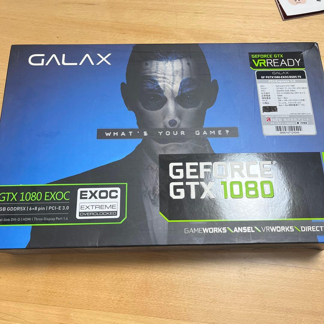 グラフィックボード・グラボ・ビデオカード GALAX GeForce GTX1080 EXOC/8GB