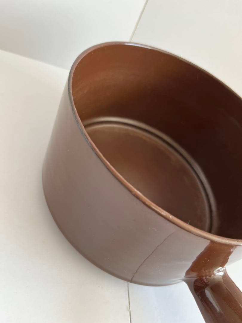 希少　廃盤　ヴィンテージ ストウブ　フォンデュ鍋　チョコレート色