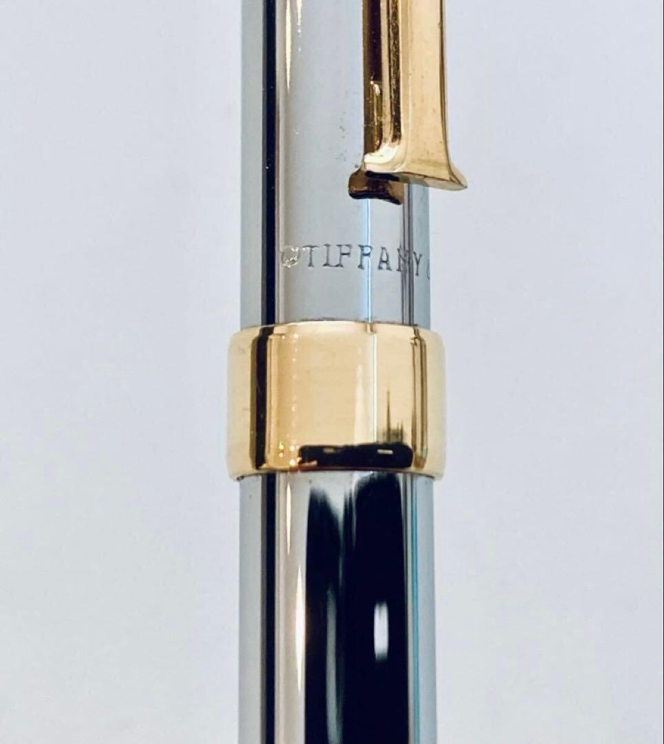 【ティファニー】 高級シャープペンシルTクリップ 激レアTiffanyルテニウム