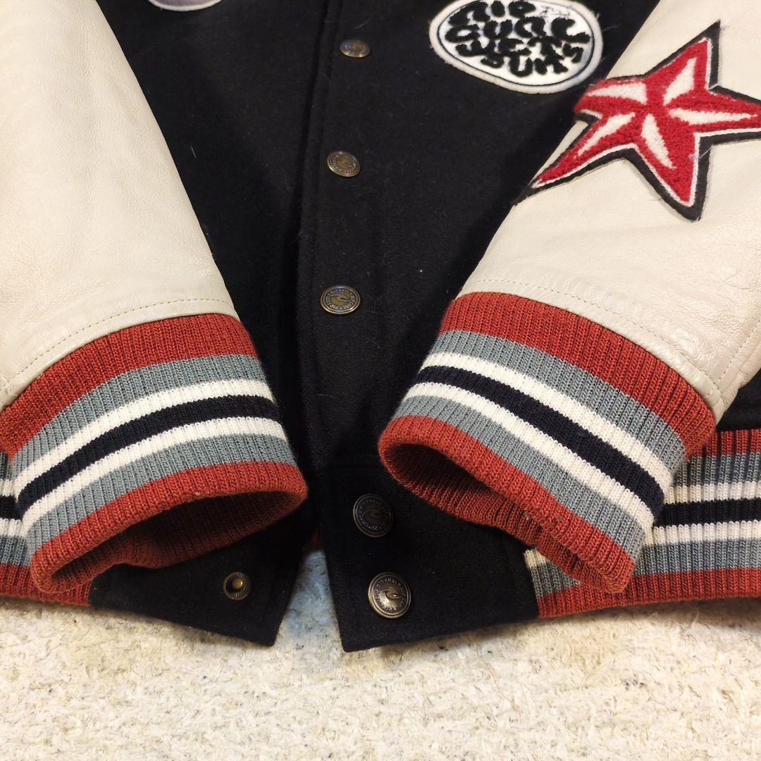 値下げ中1-42 RIPCURL スタジャン　袖レザー　ワッペン