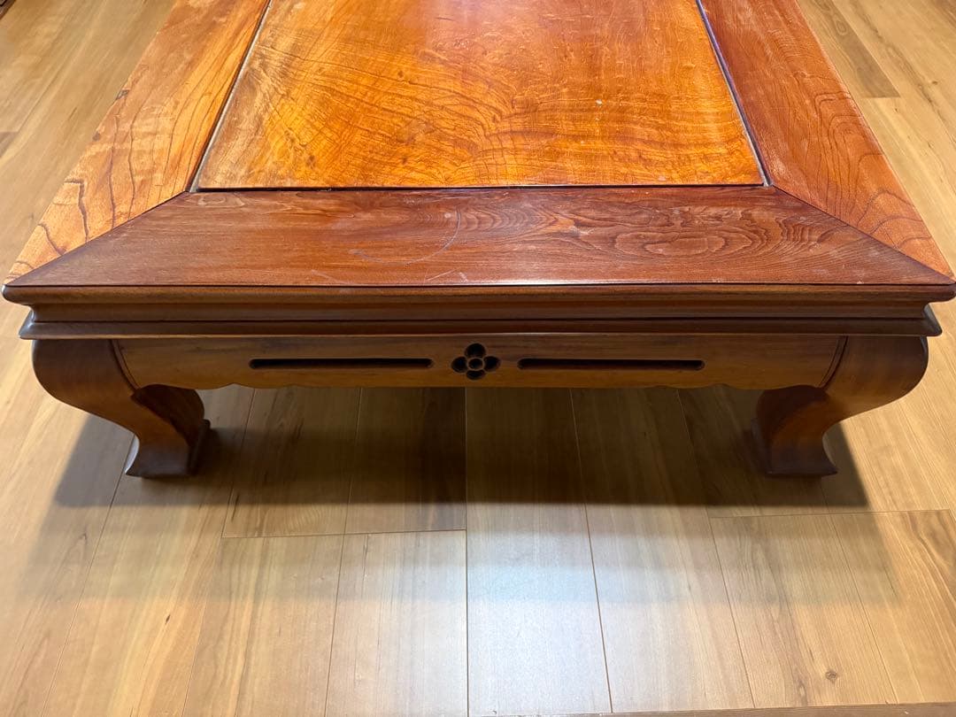 欅（ケヤキ）座卓 【送料込】たのメル便で安心配送