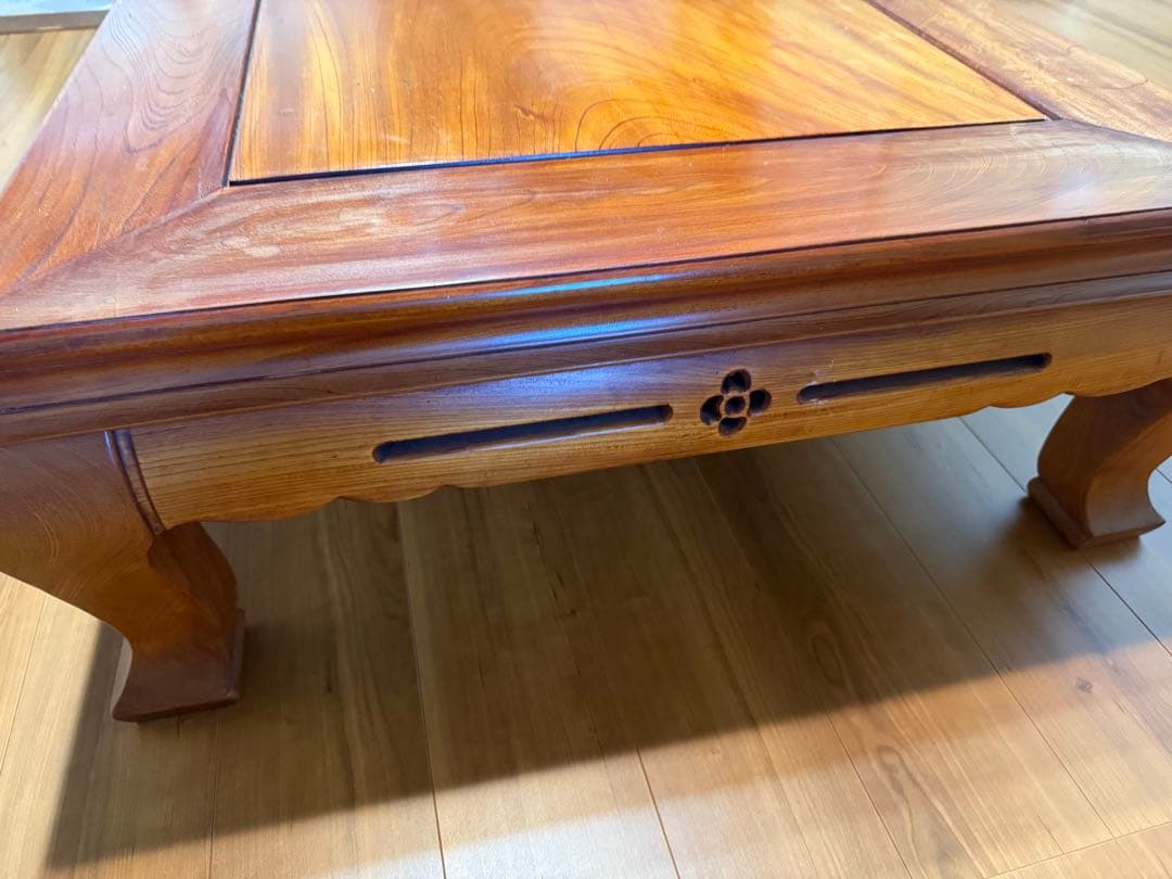 欅（ケヤキ）座卓 【送料込】たのメル便で安心配送