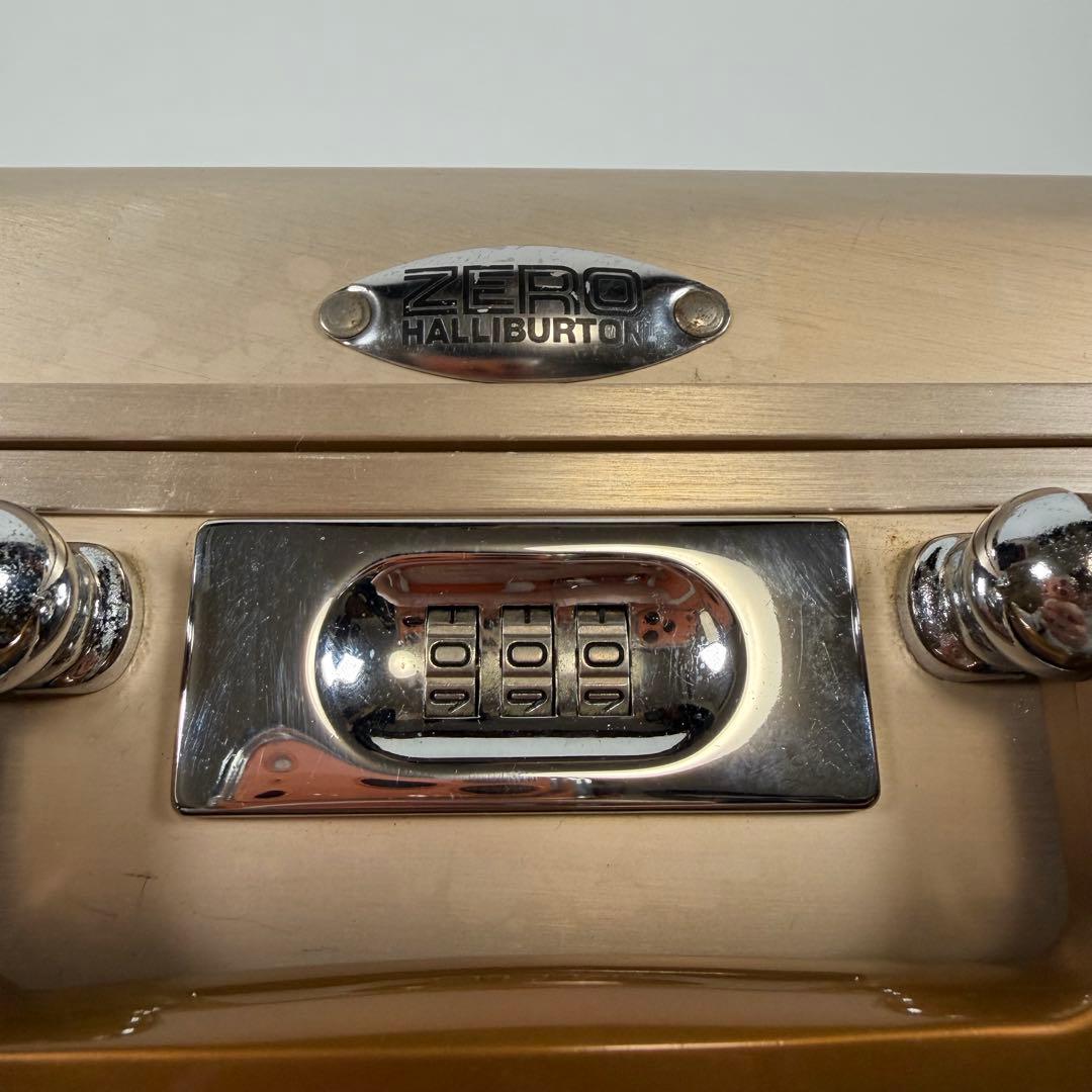 【希少色】ゼロハリバートン　アタッシュケース　ダイヤルロック　シャンパンゴールド