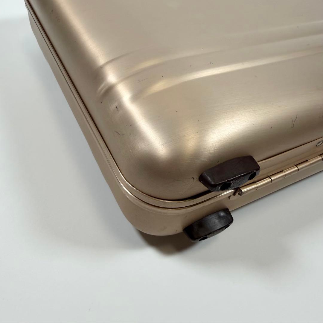 【希少色】ゼロハリバートン　アタッシュケース　ダイヤルロック　シャンパンゴールド