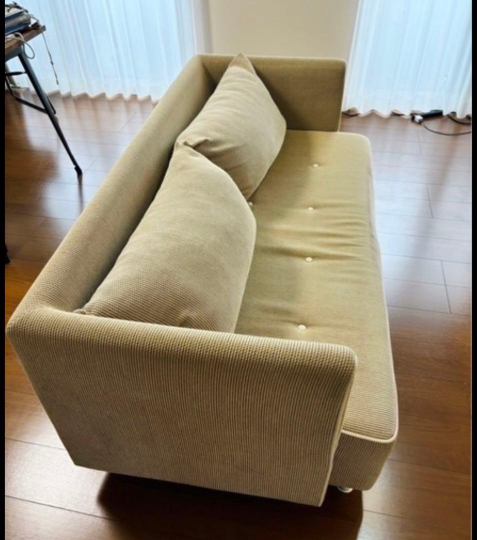 3人掛けソファ ベージュ コーデュロイ