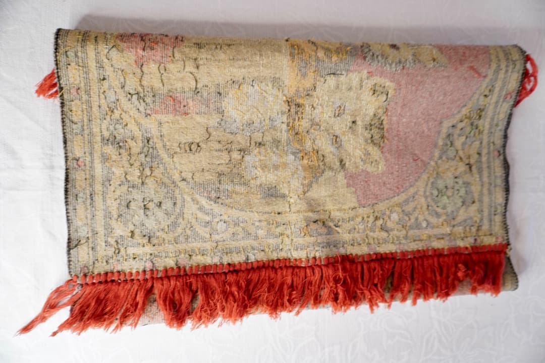 フランス ヴィンテージ 6匹の猫のタペストリー ラグ