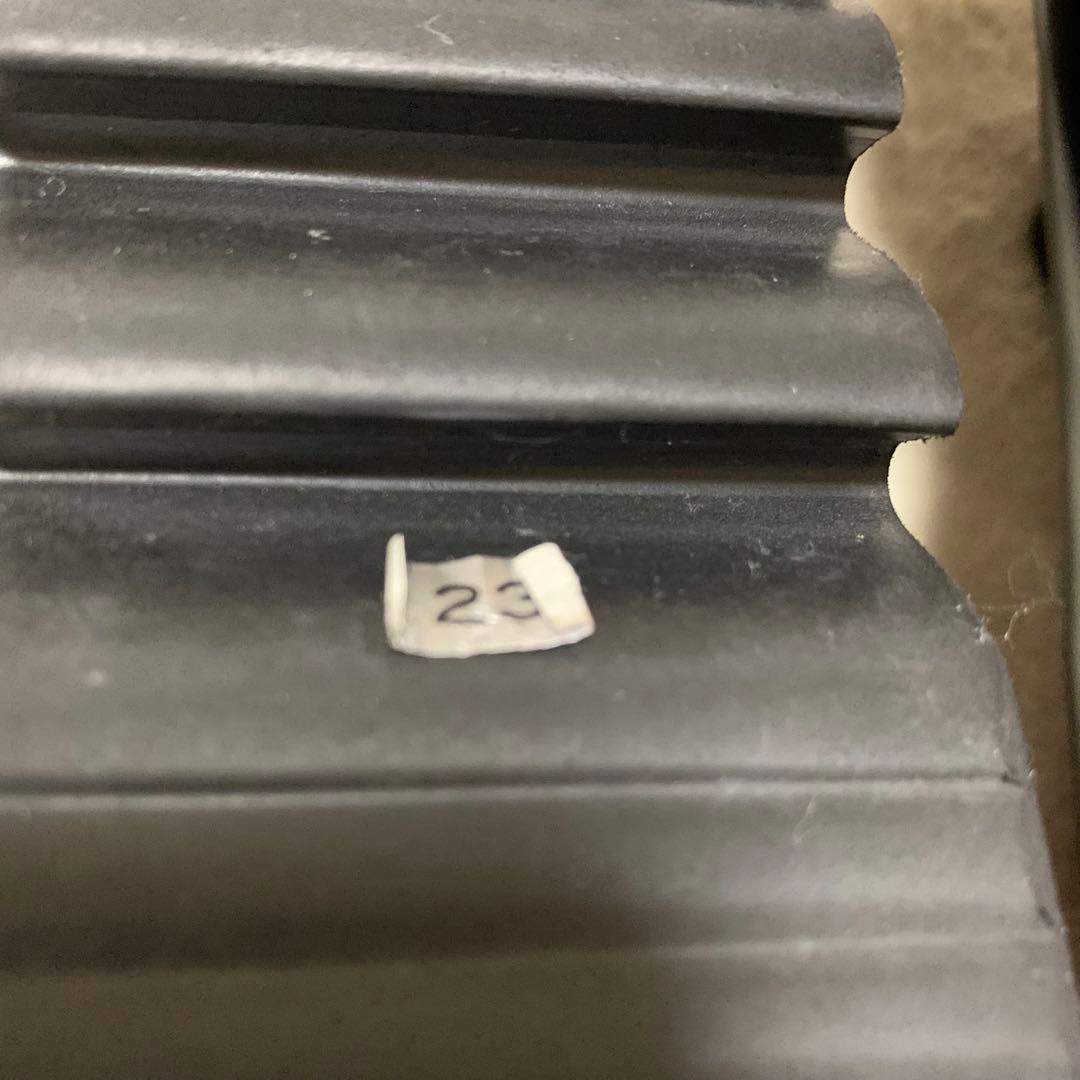 美品【ヒルズアベニュー】リアルレザー　厚底シューズ シャークソール　リボン