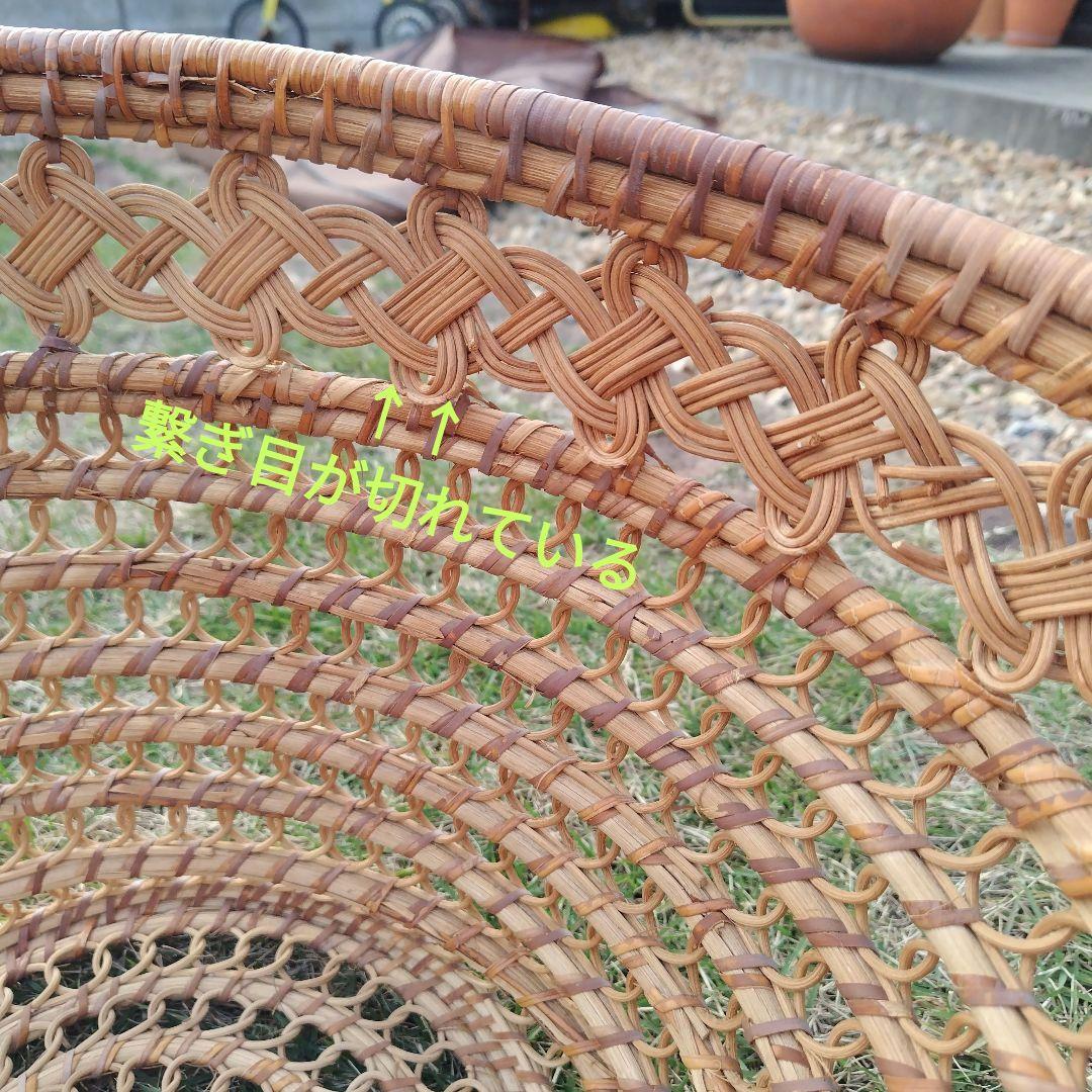 アンティーク ベビーバスケット 昭和レトロ 日本製 ラタン 籐 かご ゆりかご