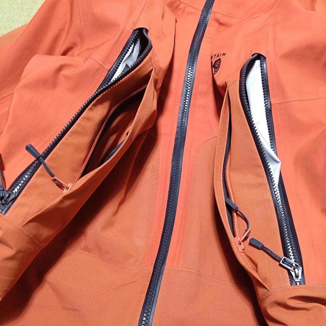 マウンテンハードウェア バウンダリーリッジ　ゴアテックス M　上下　オレンジ