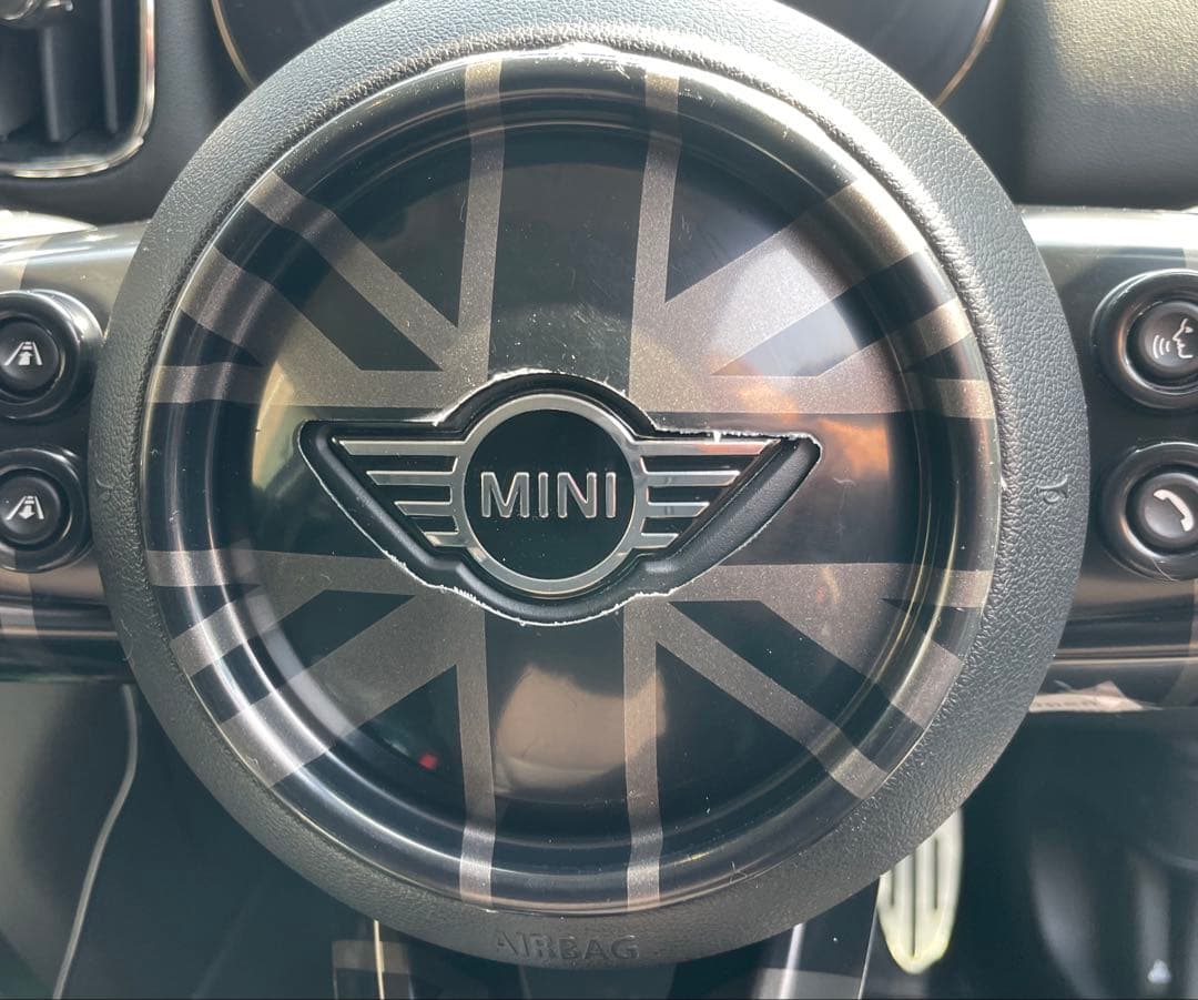 F系MINI ステアリングパネルカバーセット　ダークユニオンジャック　4点セット