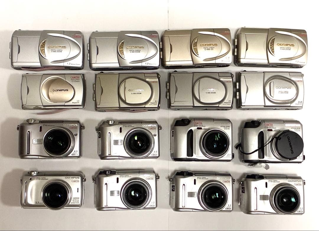 【OLYMPUS　CAMEDIA】 コンパクトデジタルカメラ 16台まとめ売り