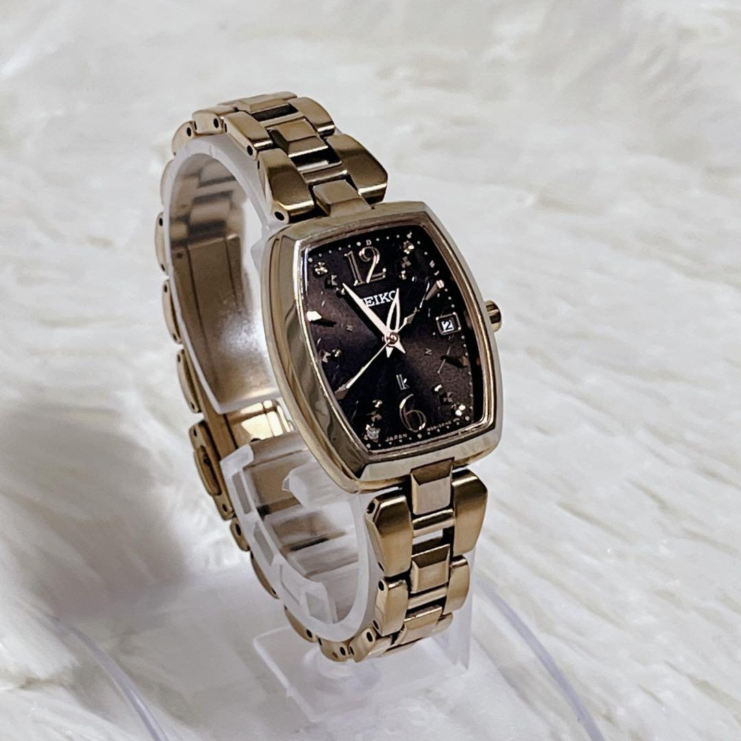 【美品】SEIKO ルキア ソーラー 電波 腕時計 1B32-0AE0