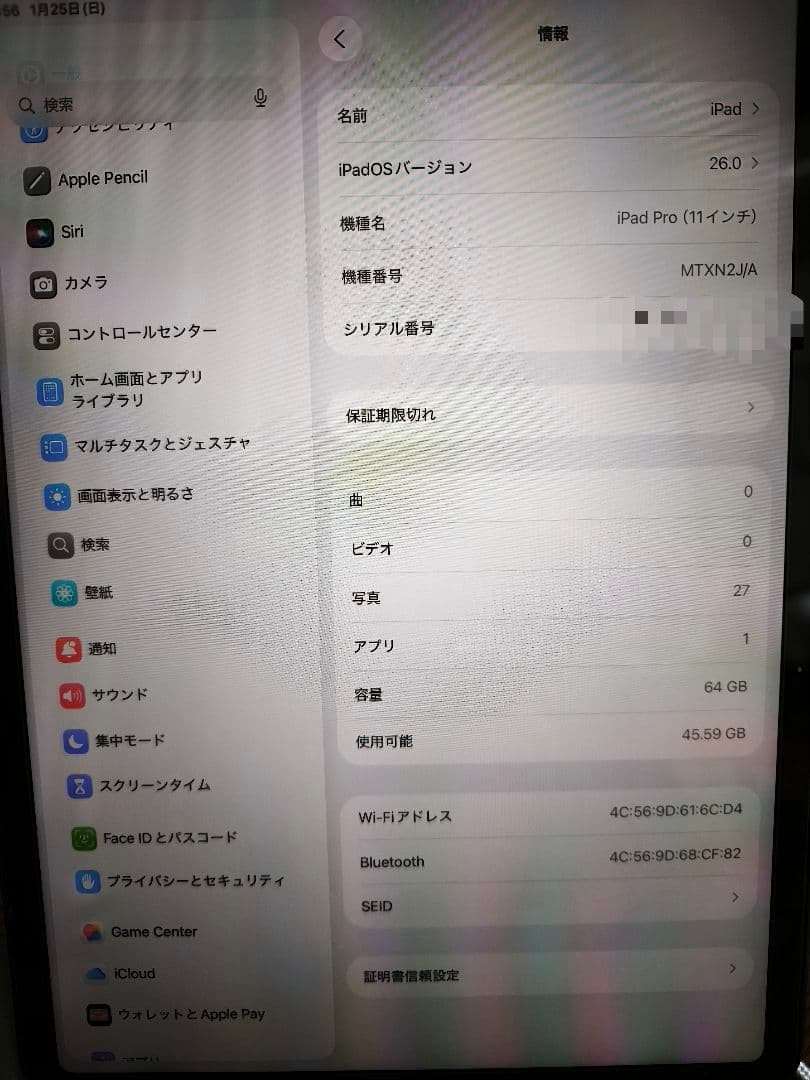 iPad Pro 11in 第1世代 64GB スペースグレイ Wi-Fi