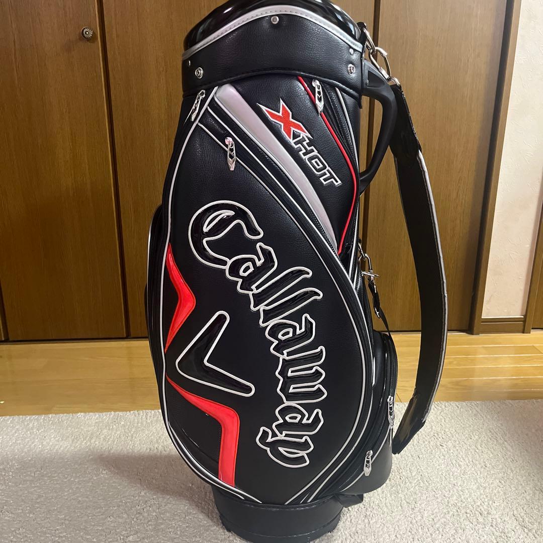 Callaway XHOT ゴルフキャディバッグ ブラック/レッド