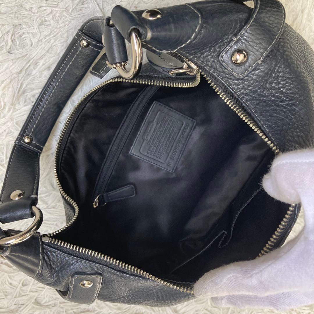バッグ vintage coach old soho half moon black