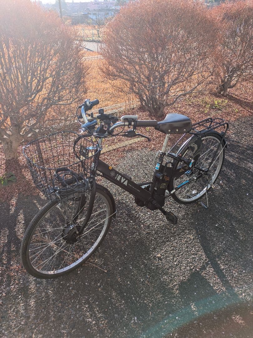 【直接引取限定】電動アシスト自転車　後輪タイヤ、チェーン類新品　バッテリー3つ