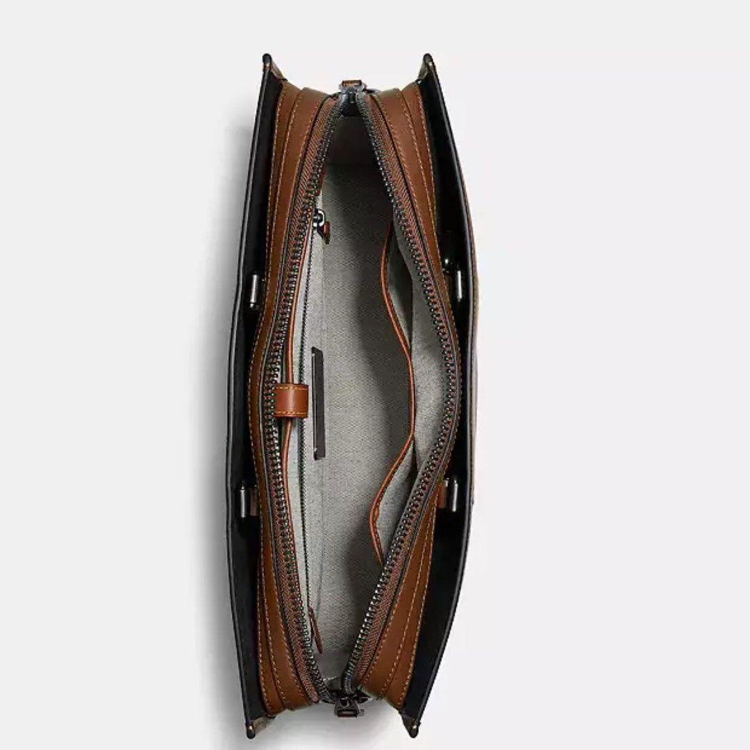 コーチ　ローグ　ブリーフ　ビジネスバッグ　グラブタンレザー　高級ライン