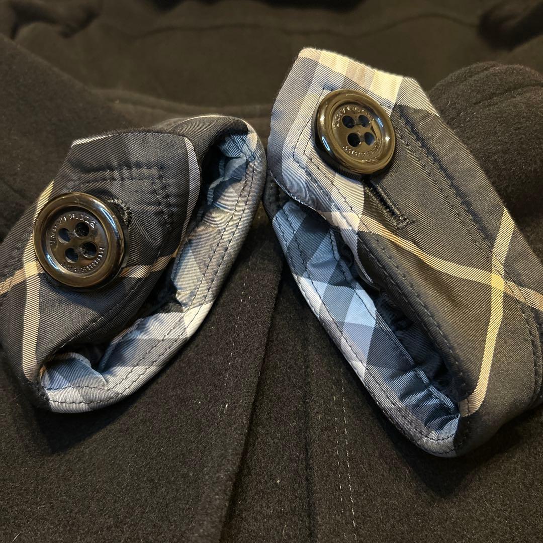 BURBERRY BLUE LABEL ロングコート38 黒　M