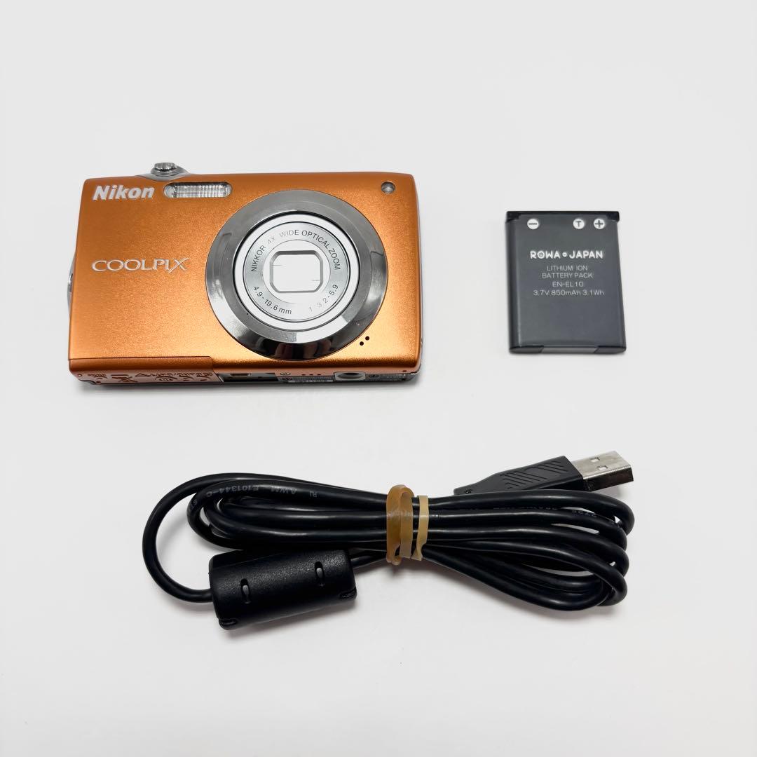 【週末限定値下げ】【美品】Nikon COOLPIX S3000 オレンジ