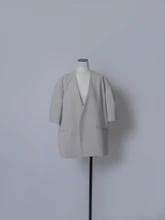 新品未使用タグ付完売品／LOHEN HALF SLEEV JACKET ベージュ