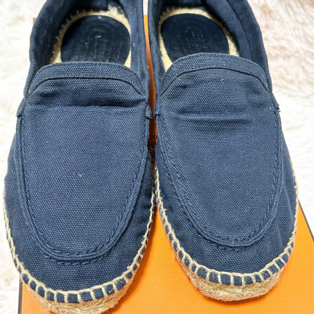 【良品】HERMES エルメス エスパドリーユ フラットシューズ