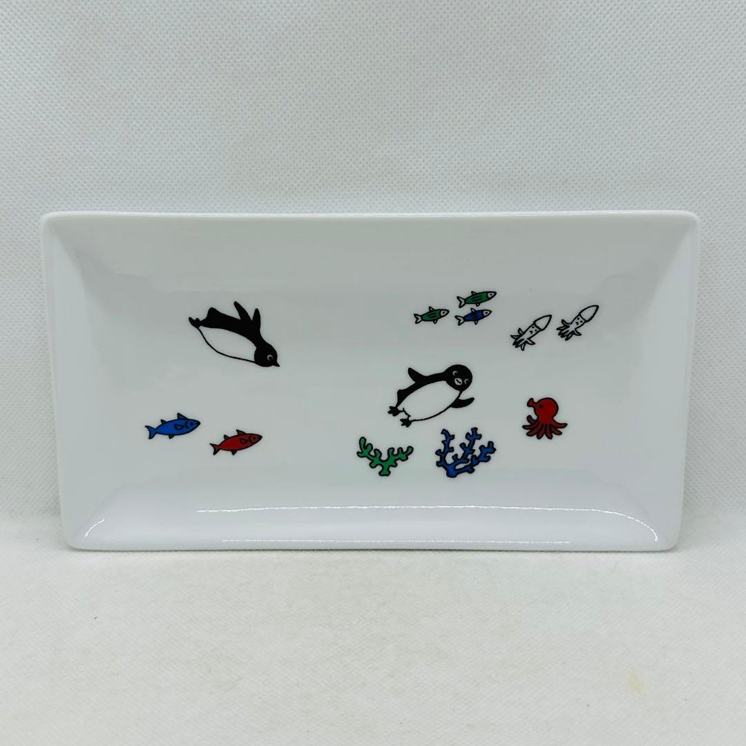 未使用 さかざきちはる展 限定 ペンギン ミニ角小皿 長皿 セット 坂崎千春