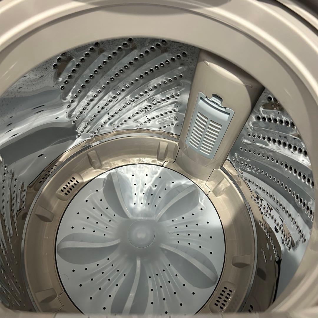 Hisense洗濯機　大容量7.5kg　低騒音　省エネ　風乾燥【美品】