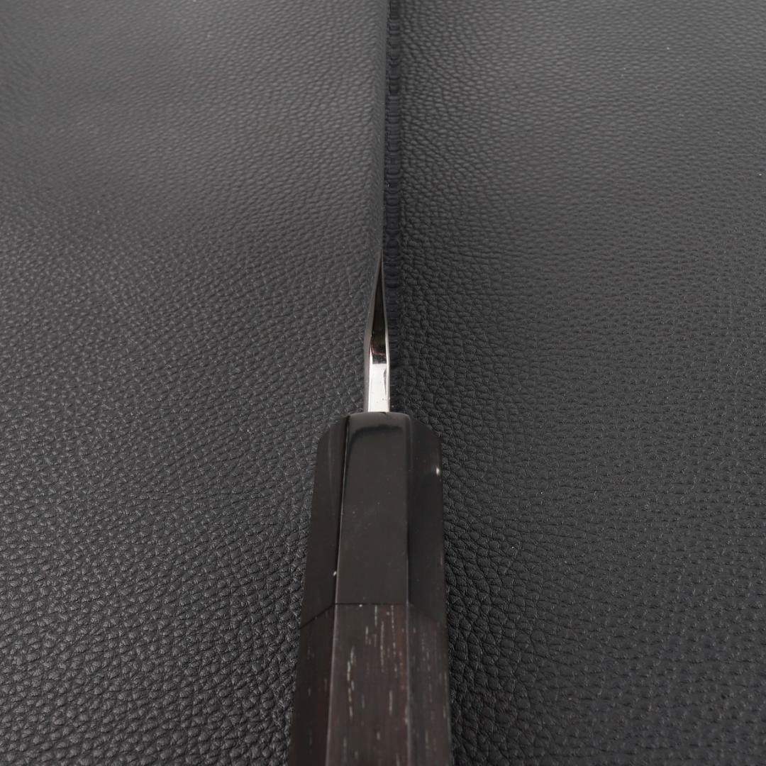 10825切付柳刃包丁 尺三刺身包丁鏡面仕上げ 刃は究極の切れ味黒檀黒水牛八角柄