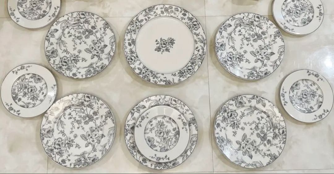 フローラル食器セット　5人分セット