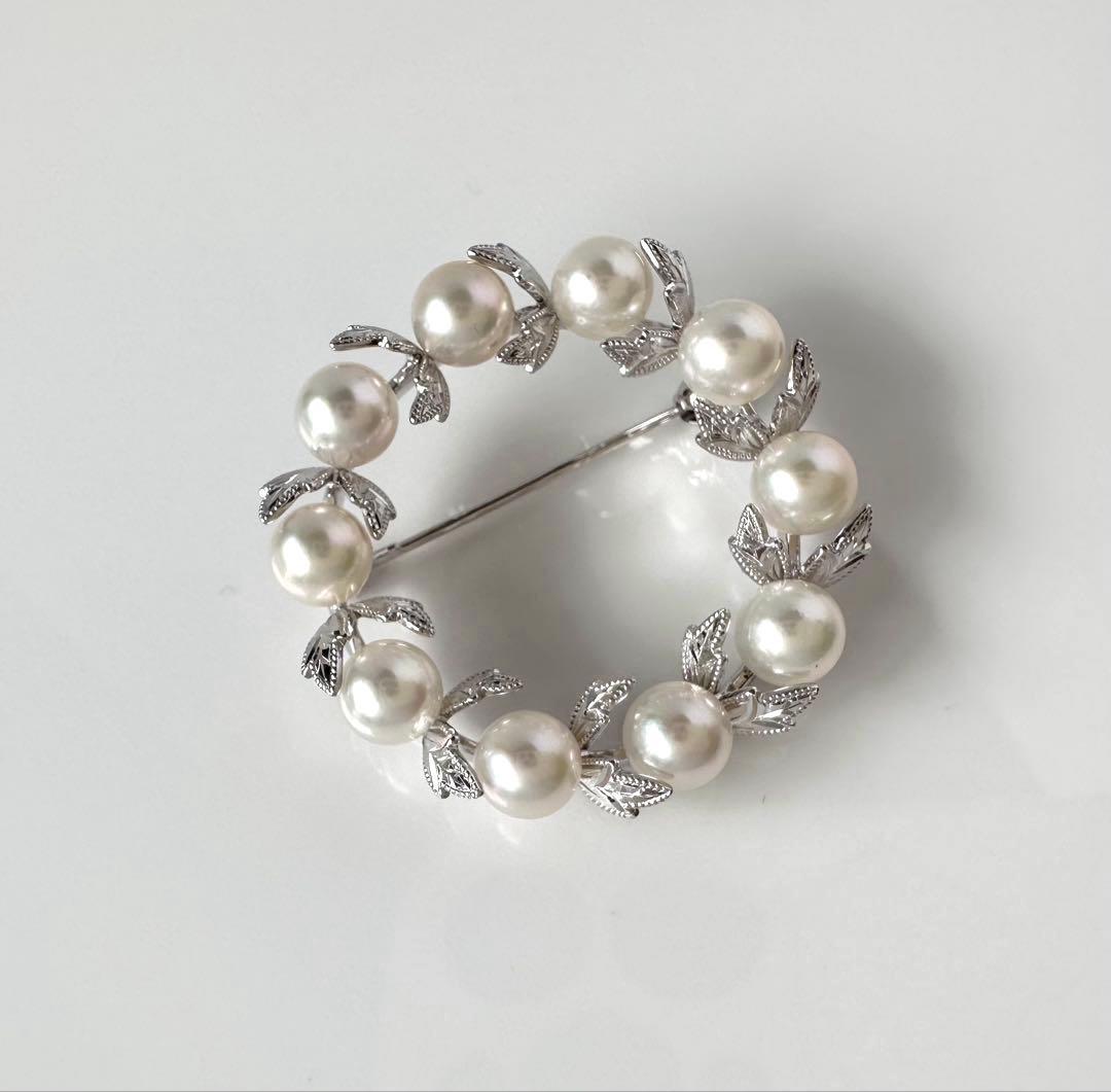 MIKIMOTO アコヤベビーパールブローチ SV