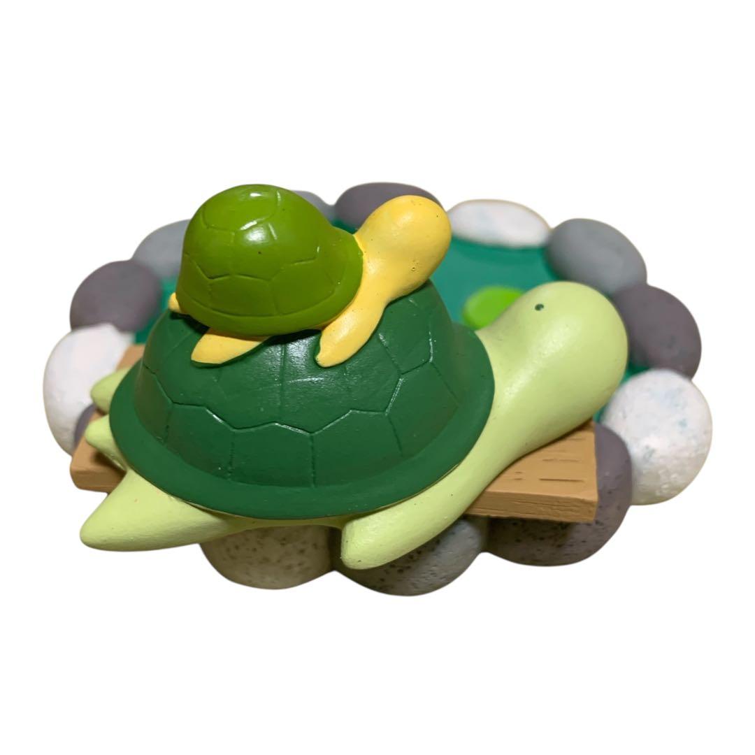 concombre コンコンブル いこいの池 亀の親子 置物 インテリア