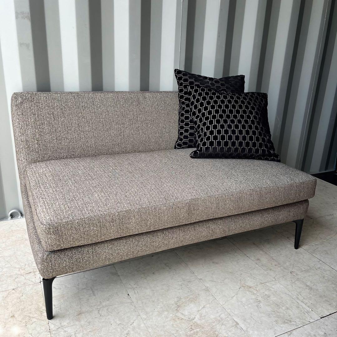 取付無料！日本フクラ ルベル 北欧モダン風2Pファブリックソファ クッション付き