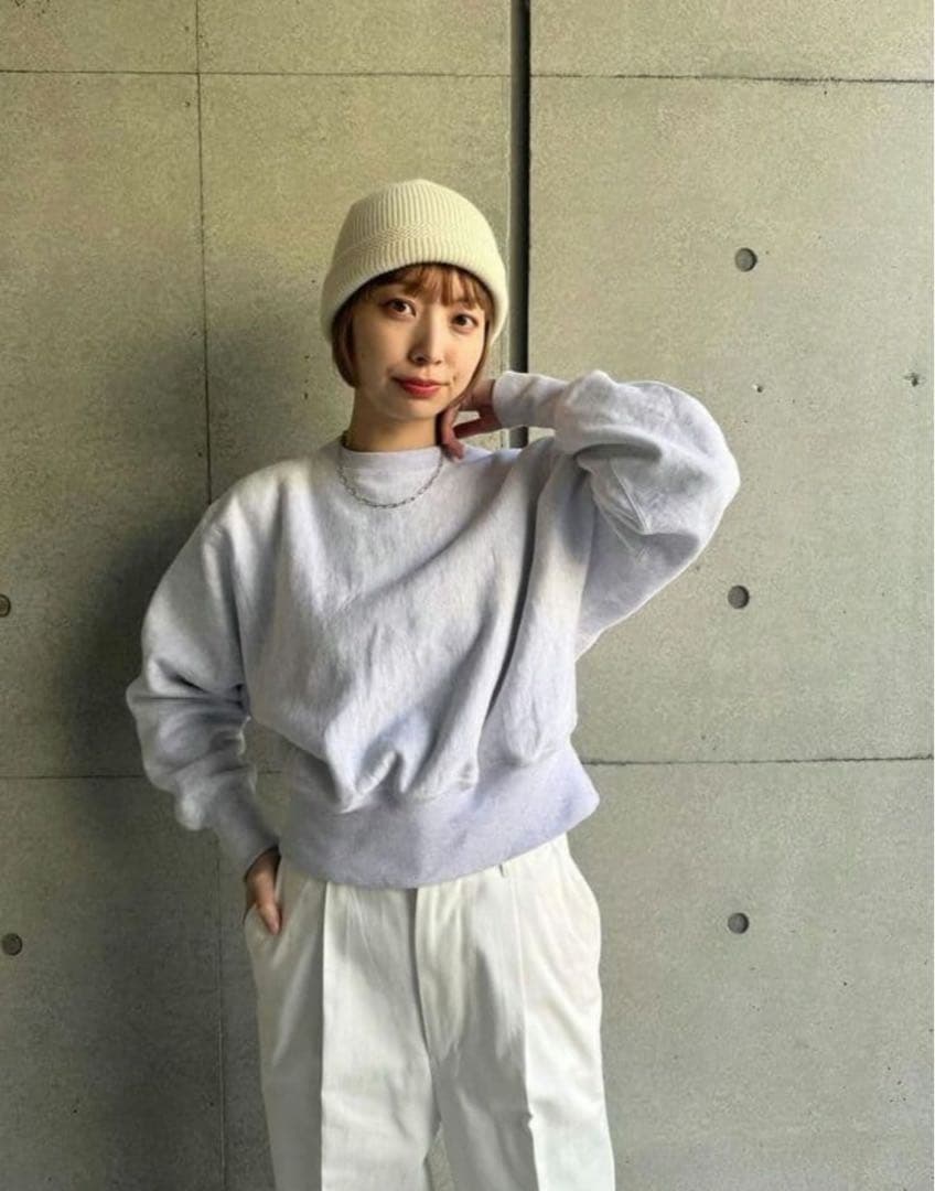 OSHIMA REI REVERSE WEAVE PO ライトグレー