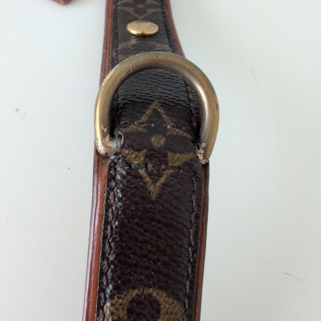 Louis Vuitton レザー首輪 モノグラム
