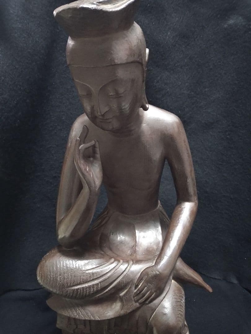 国宝彫刻第一号 広隆寺所蔵 「国宝 宝冠弥勒」 弥勒菩薩半跏思惟像 樹脂製