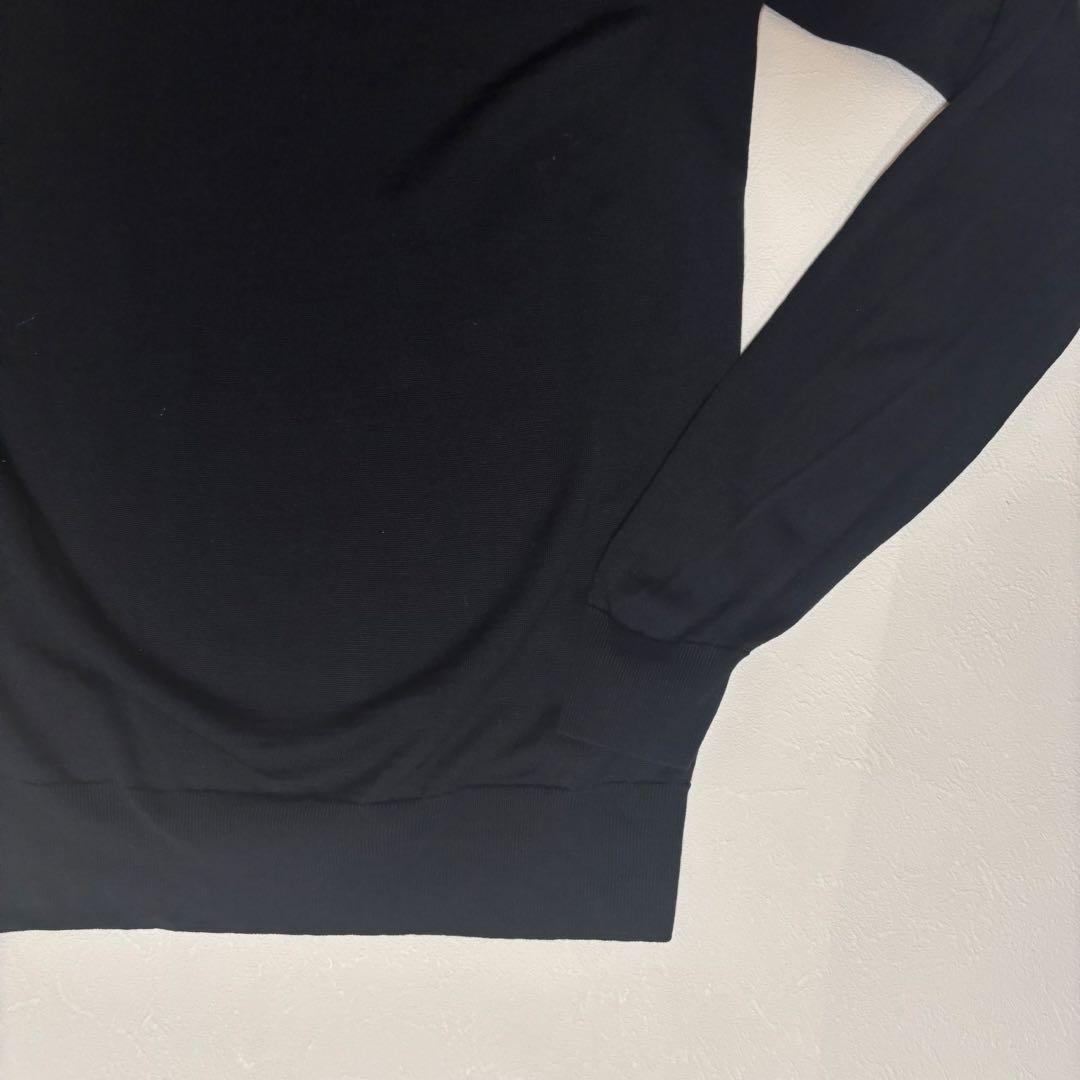 ジョンスメドレー タートルネックニット ブラック　メリノウール 英製 S定価5万