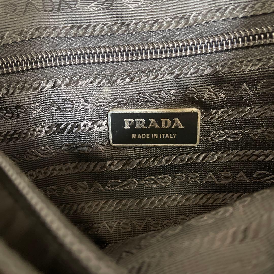 ◇ 良品PRADA プラダ ショルダーバッグ ナイロン ブラック ◇