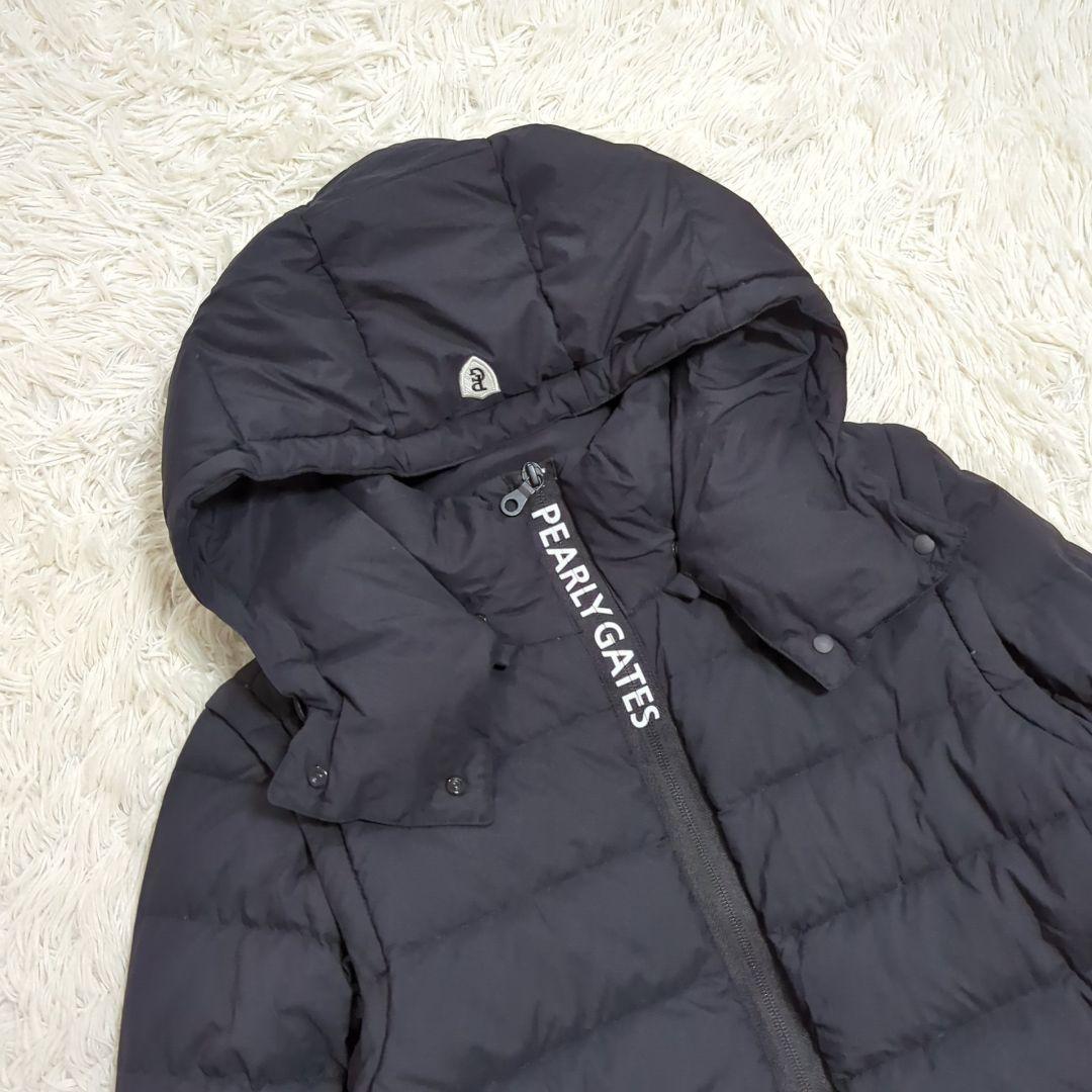 極美品 1 パーリーゲイツ 近年 4way ダウンジャケット ワッペン ブラック