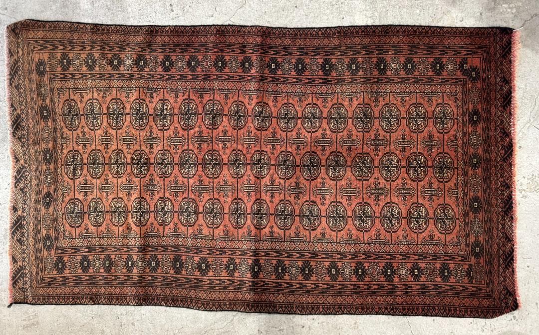 【80's Vintage rug】190×111cm　アフガン　トルクメン