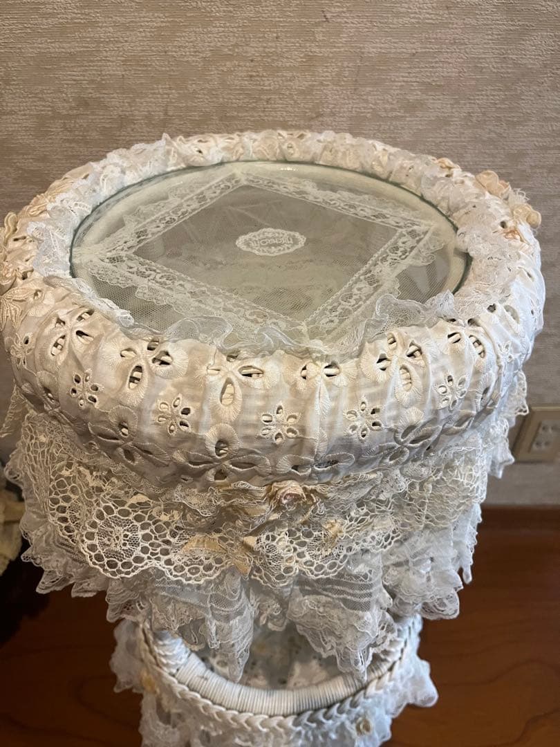 さえら　ラタン円テーブル