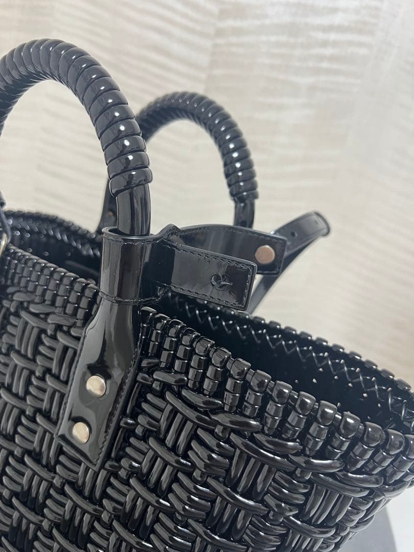 BALENCIAGA ビストロ ブラック かごバッグ