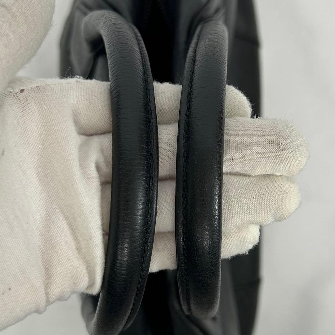 【美品】ヴィヴィアンウエストウッド ヤスミン オーブ ハンドバッグ レザー 黒