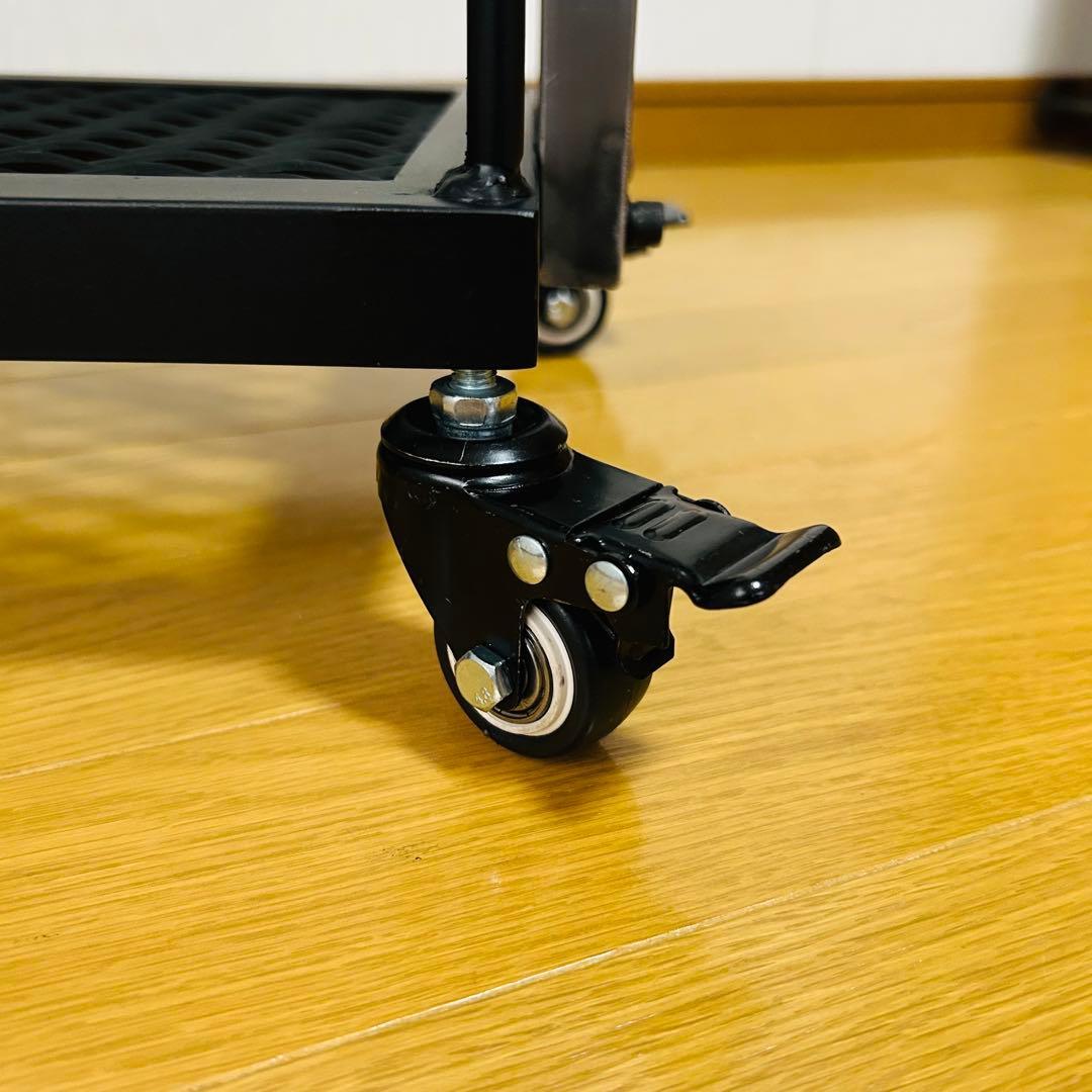 キッチン3段シェルフ　スタイリッシュ　オシャレ　アイアン家具