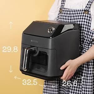 中が見えるノンフライヤー 12種プリセット 大容量