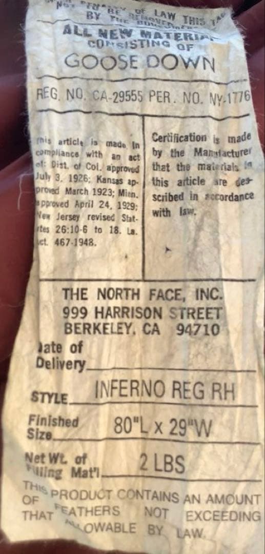 Naturehike 新品テント& North Face グースダウンシュラフ